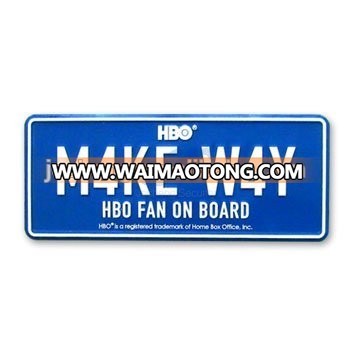 advertising license plate